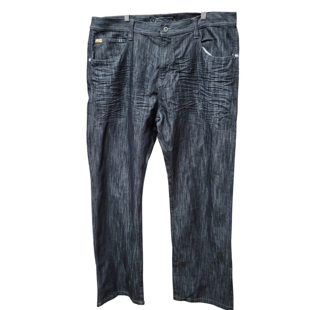 Southpole Mens Dark Wash Denim Jeans Straight Leg Size 42x34 Relaxed‎ Fit